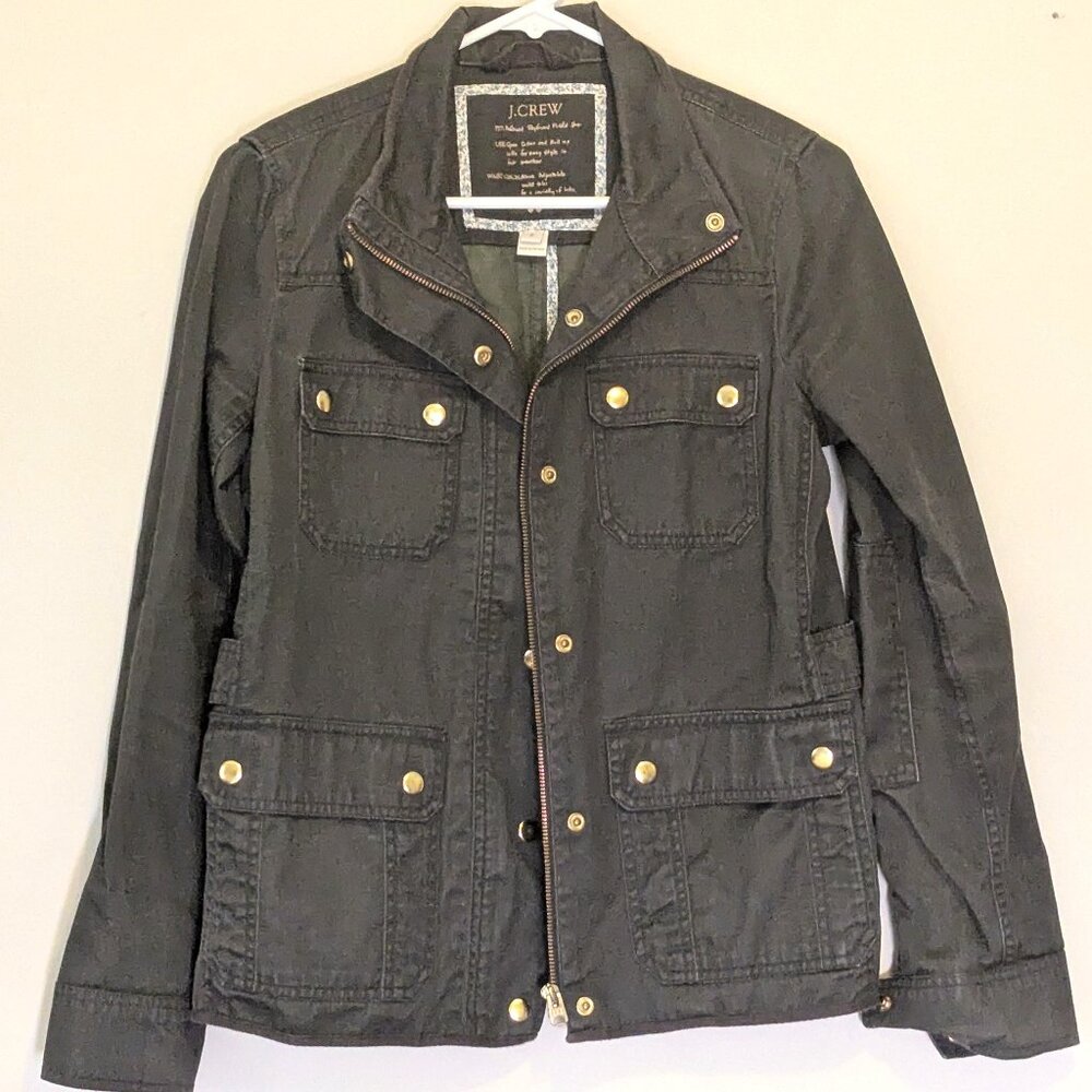 J Crew Womens' Relaxed Boyfriend Field Jacket - sz S